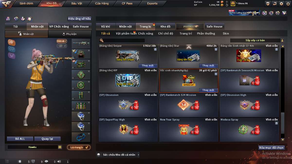 shop acc cf uy tin gia re